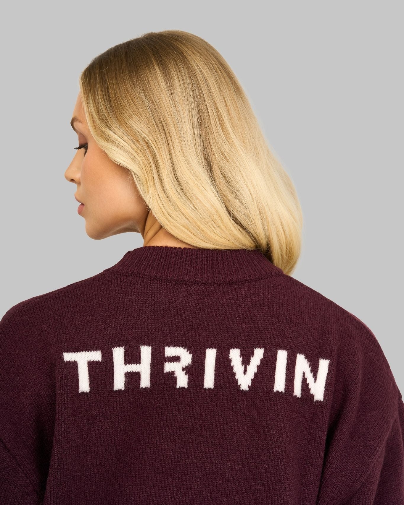 Essential Knitted Sweater | Winter Plum