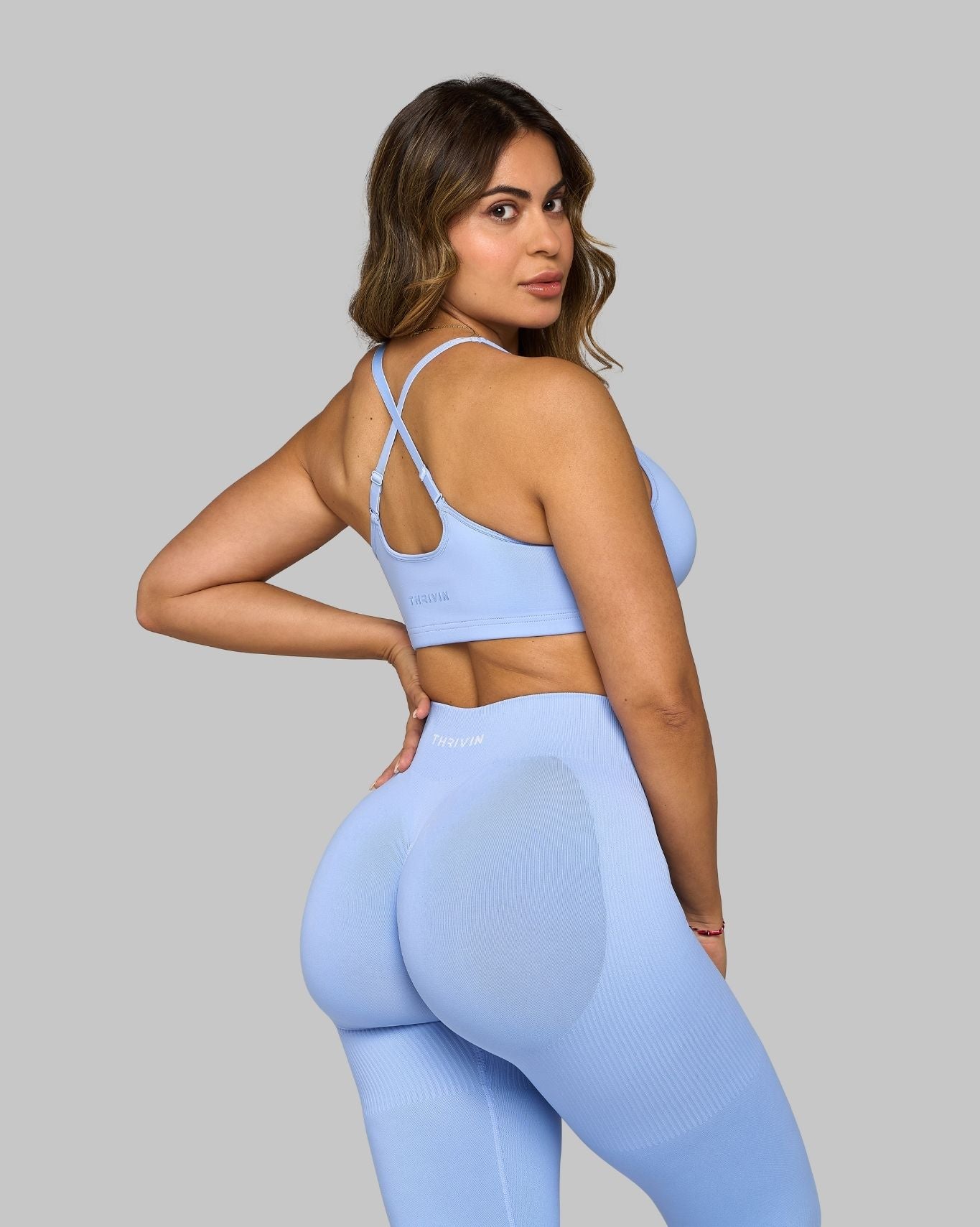 Elevate Medium Impact Bra | Glacier