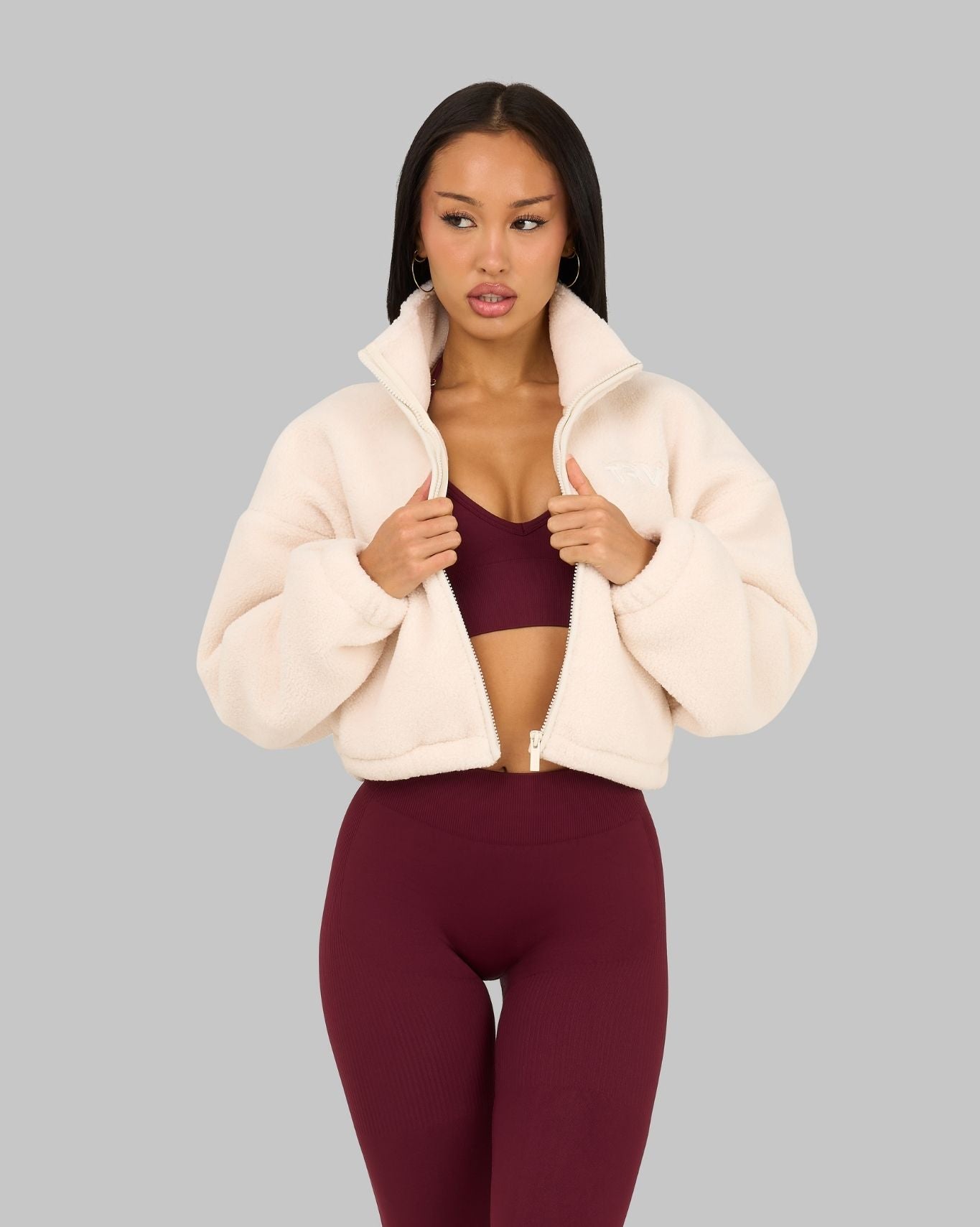 Essential Teddy Fleece Jacket | White