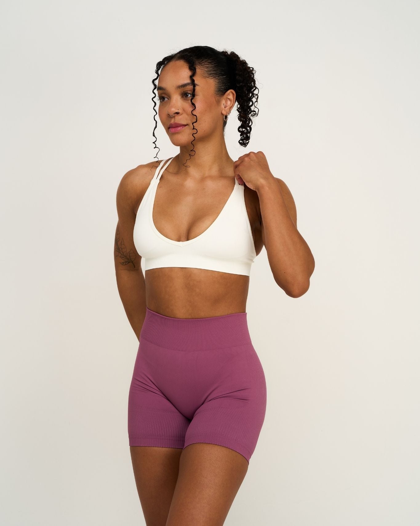 Elevate™ Sculpting Mid Waist Scrunch Shorts | Orchid Mauve