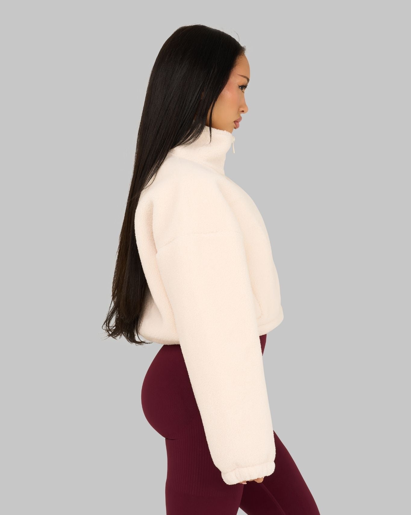 Essential Teddy Fleece Jacket | White