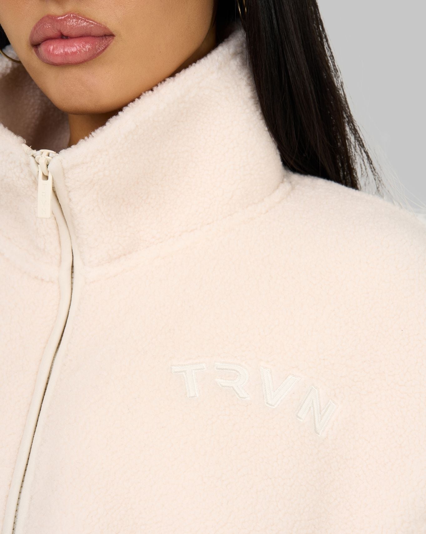 Essential Teddy Fleece Jacket | White