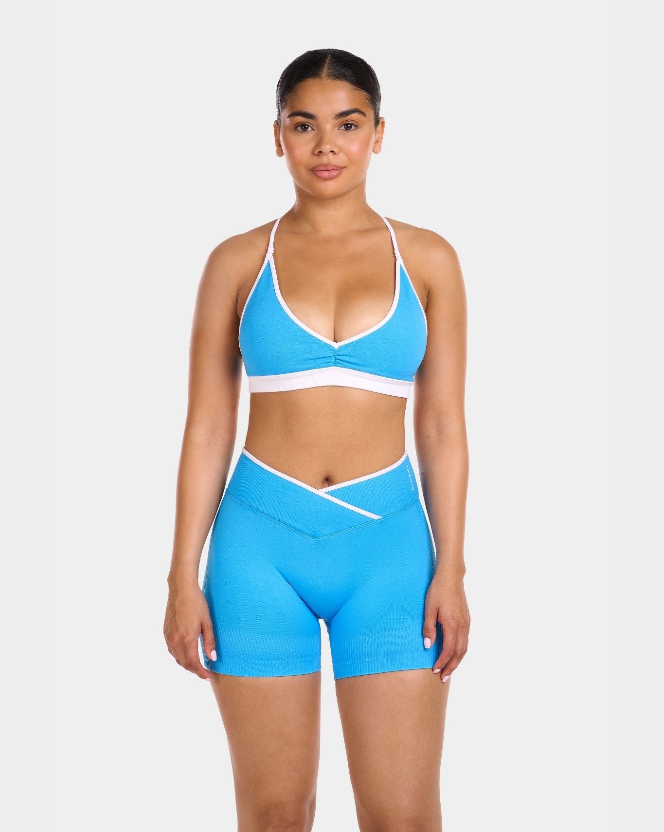 Multi-Way Rewind V-Edge Bra | Sky Blue