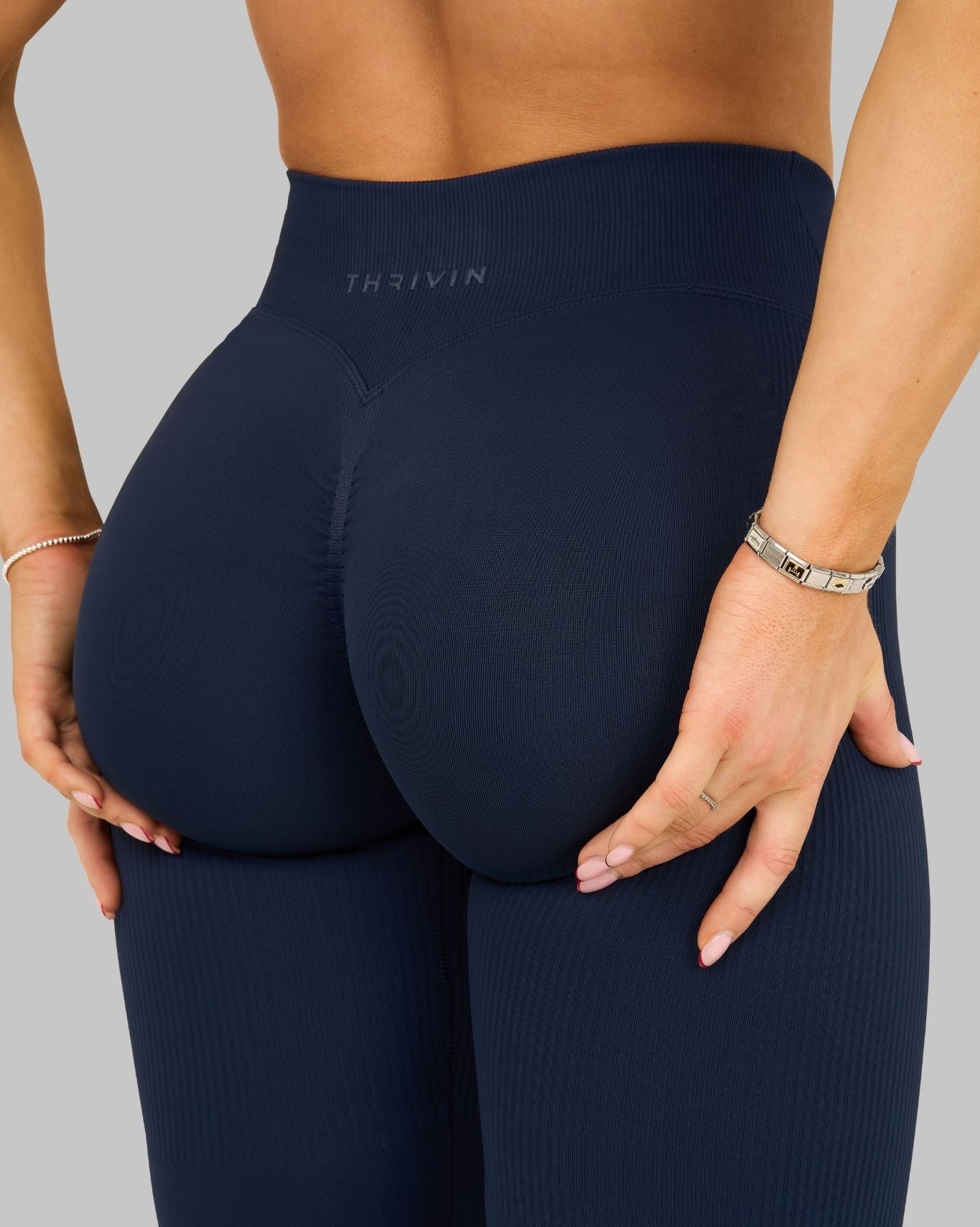 Elevate™ V-Waist Flared Leggings | Midnight Navy