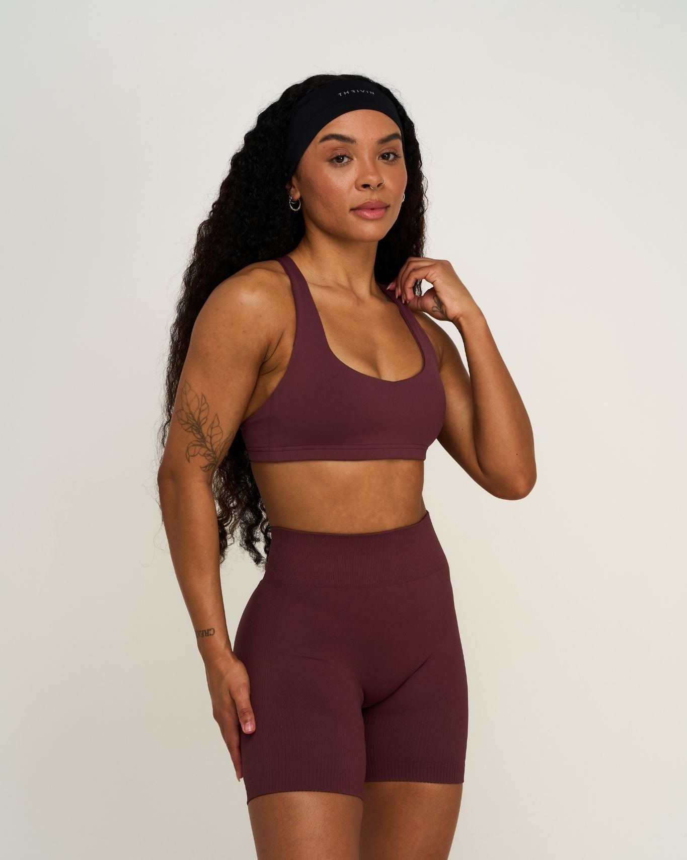 Elevate™ Sculpting Medium Impact Multiway Bra | Dark Mauve