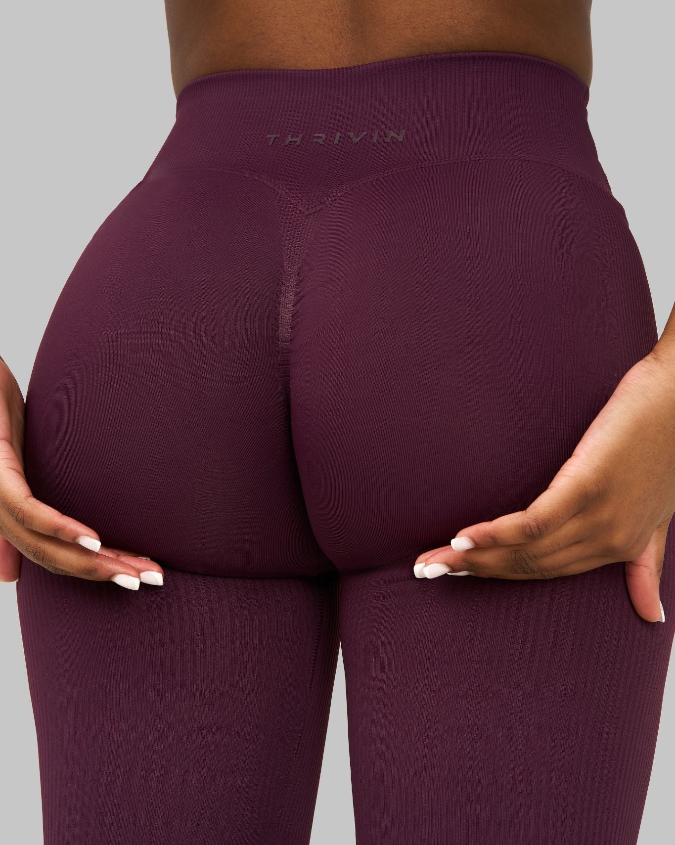 Elevate V-Waist Flared Legging | Winter Plum