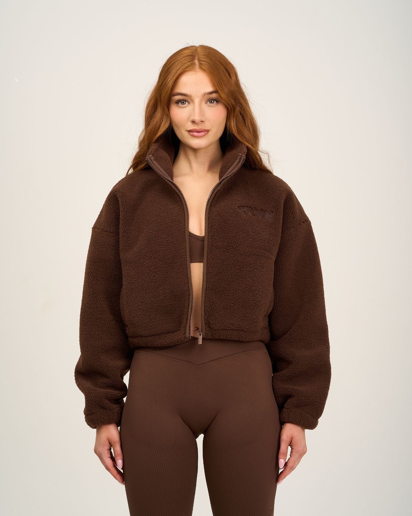 Essential Teddy Fleece Jacket | Bourbon Brown