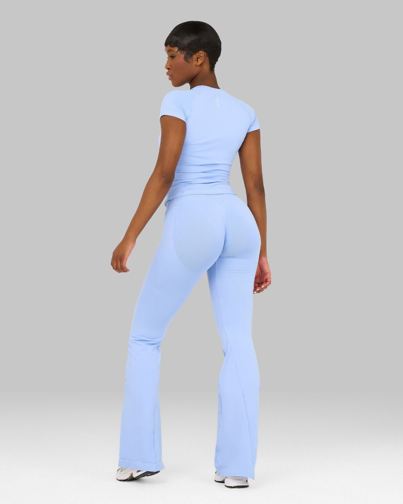 Elevate V-Waist Flared Legging | Glacier Blue