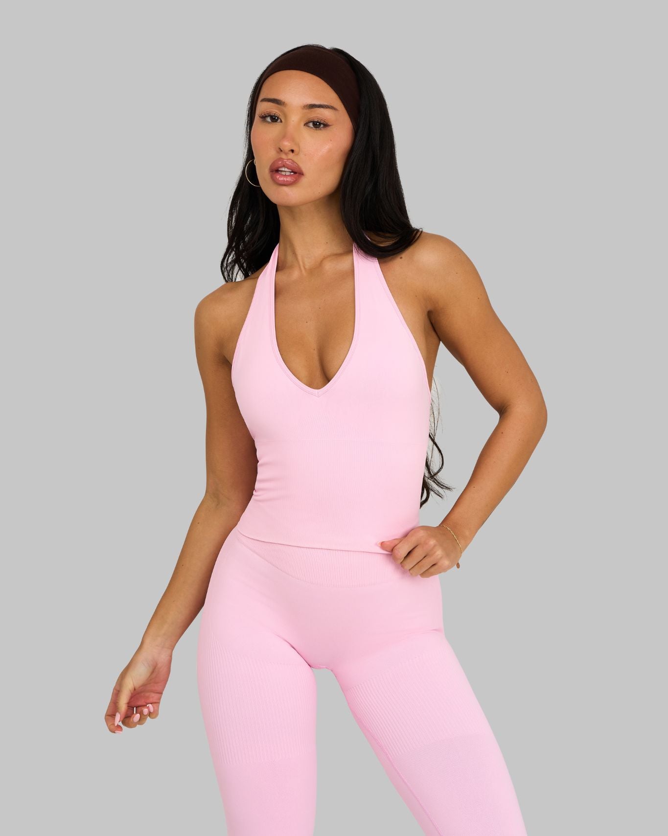 Elevate Sculpting Shapewear Top Halterneck | Candy Pink