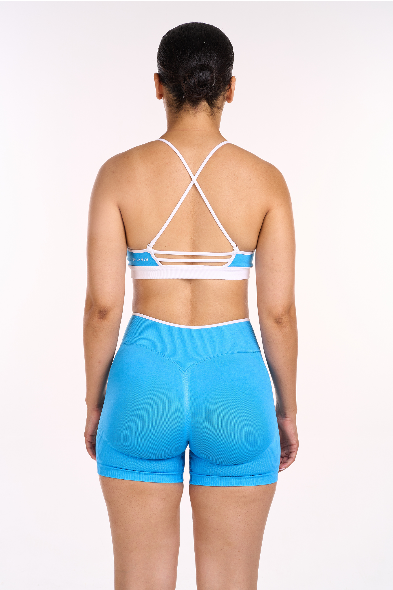 Multi-Way Rewind V-Edge Bra | Sky Blue
