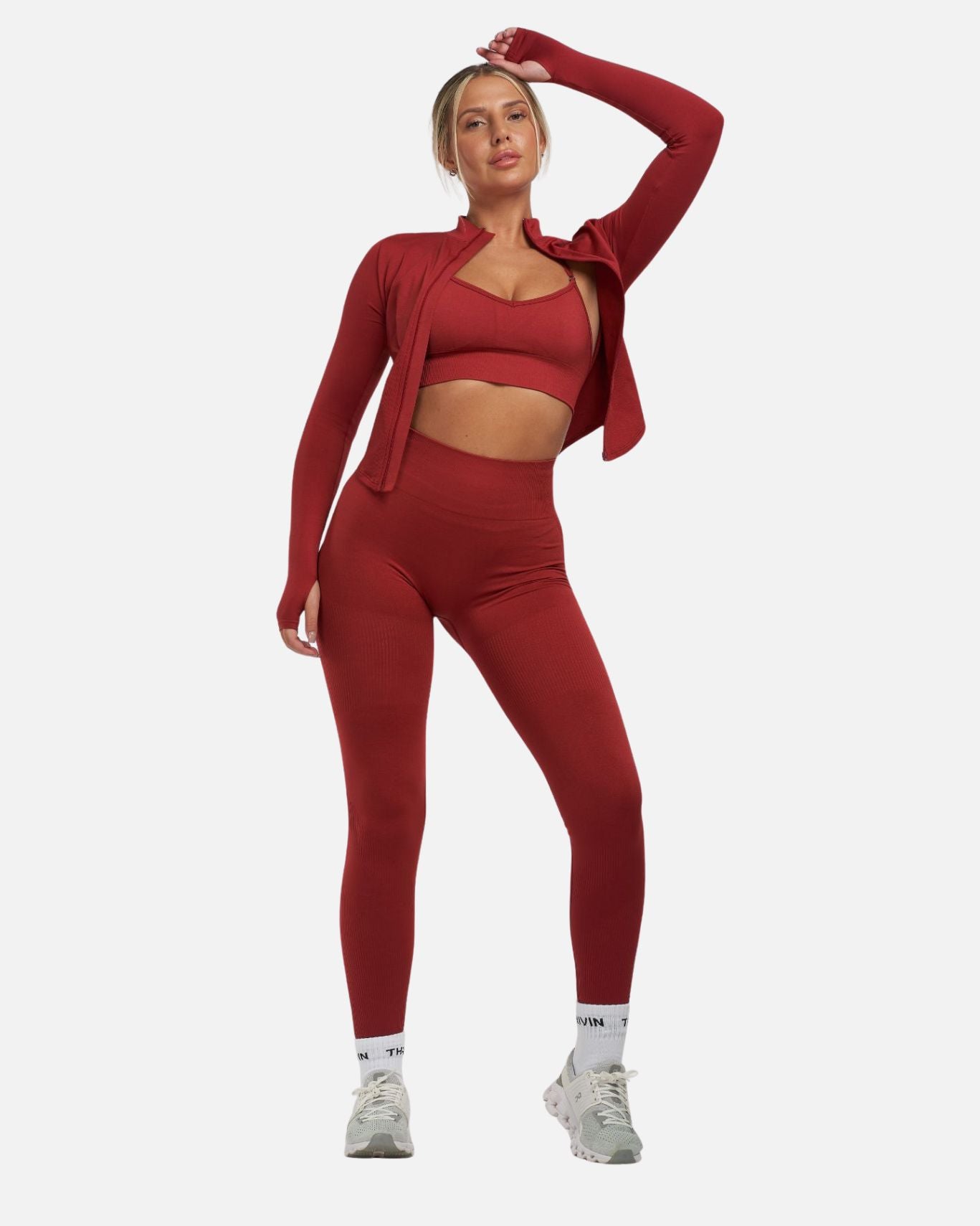 THRIVIN Silk Socks "White"