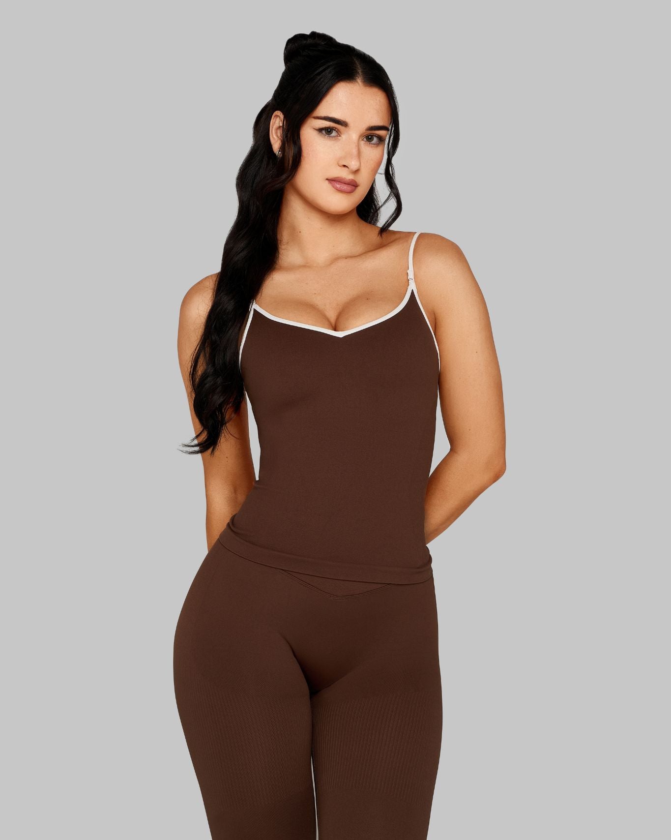 Outline Sweetheart Tanktop | Bourbon Brown