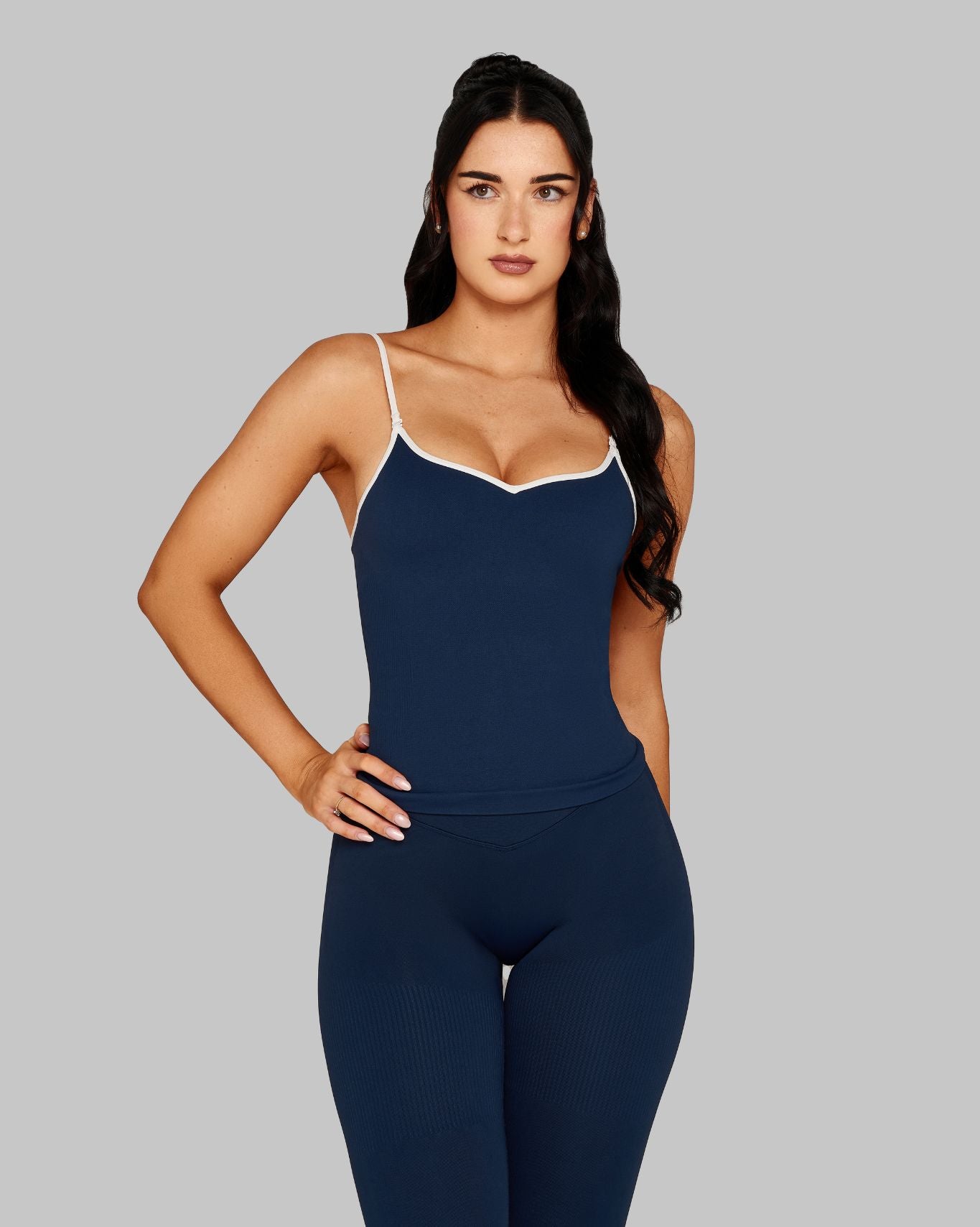 Outline Sweetheart Tanktop | Midnight Navy