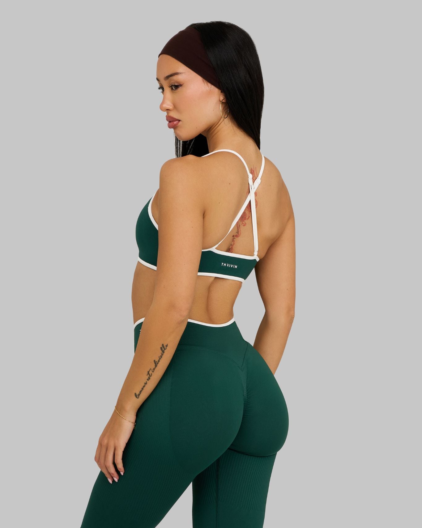 Outline Sweetheart Multiway Bra | Pine Green