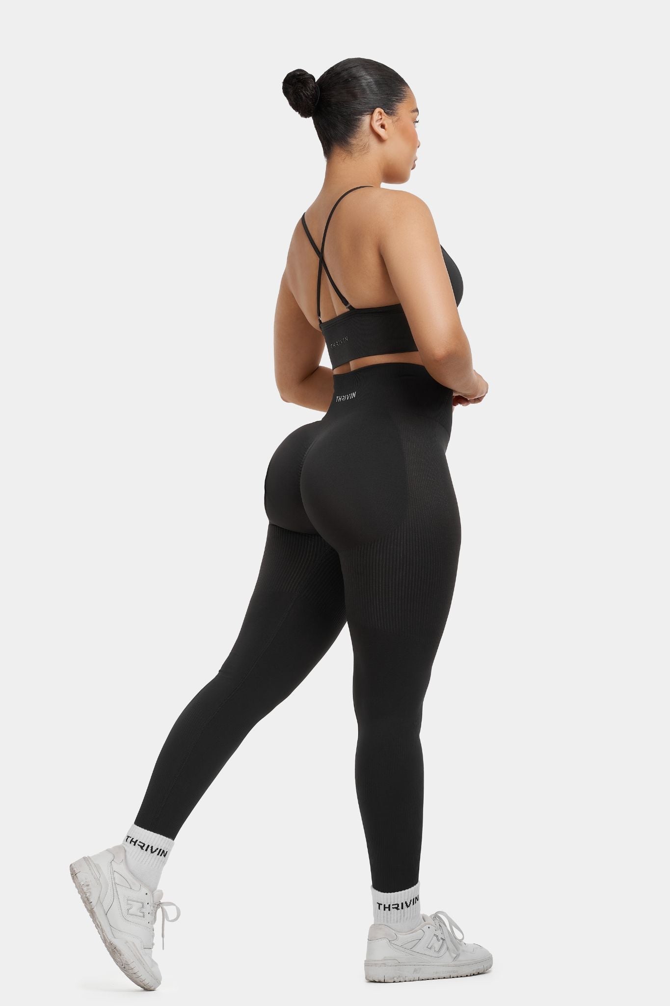 SculptV2 Ribbed Contour Leggings - Charcoal Grey
