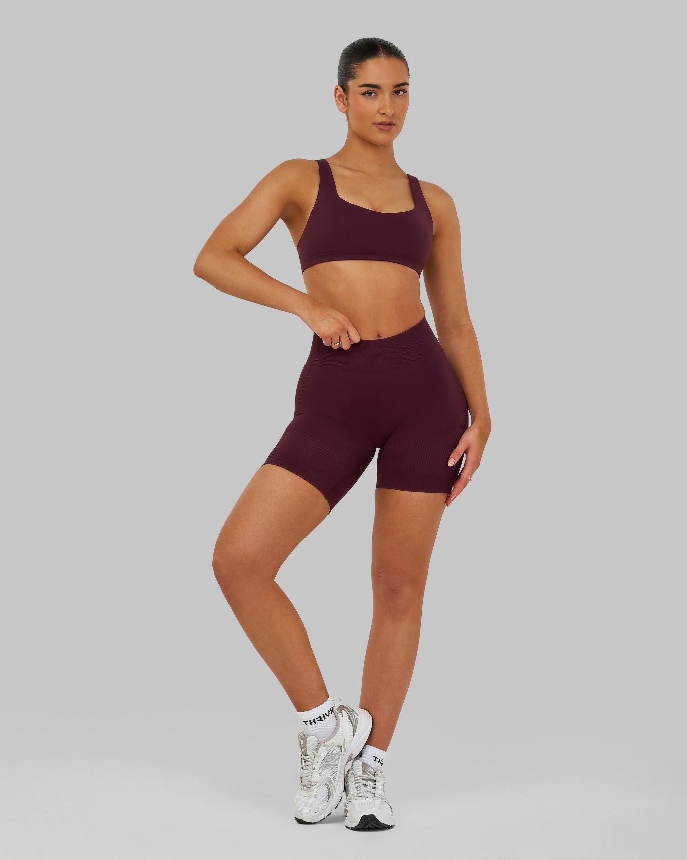 Elevate Medium Impact Bra | Winter Plum