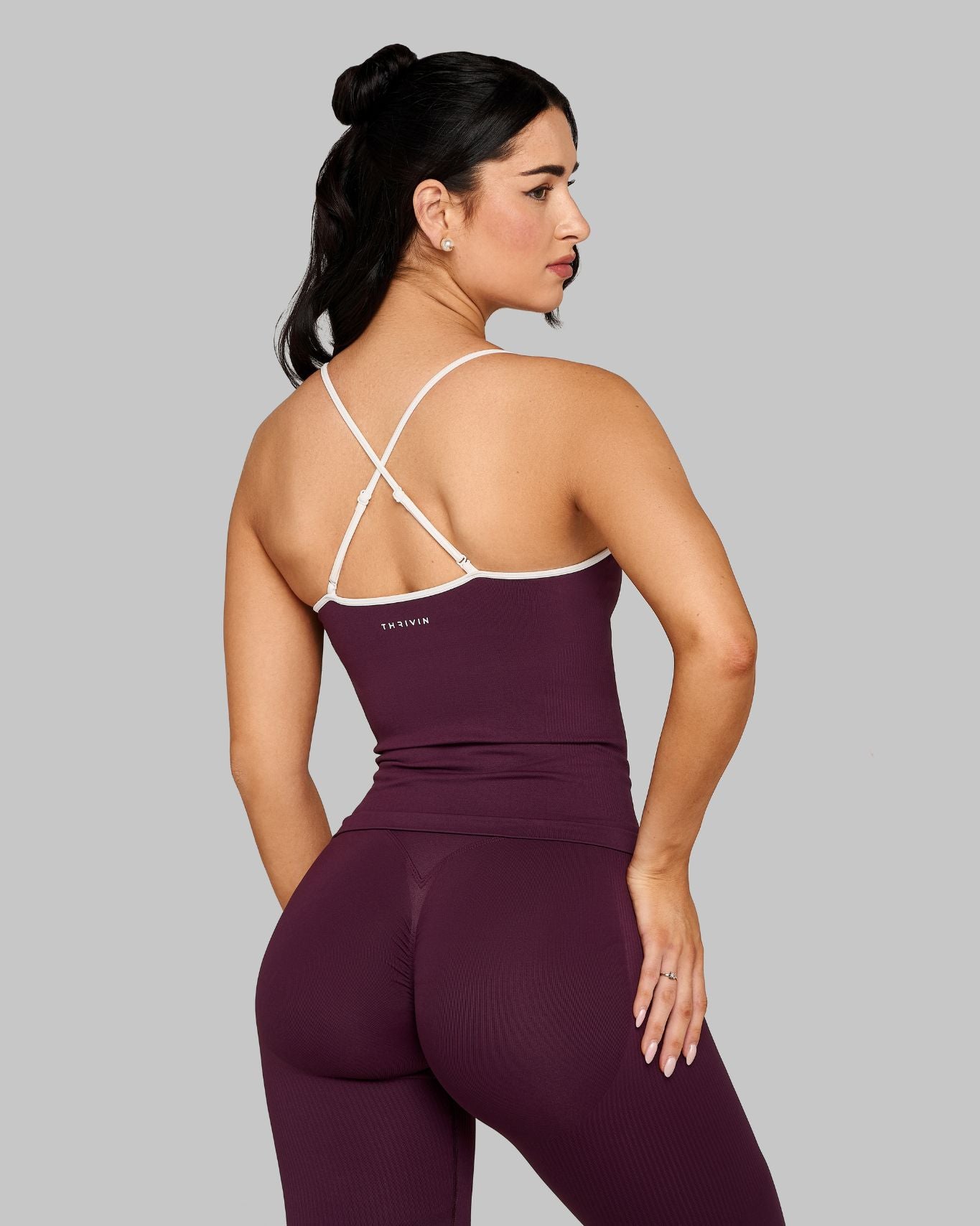 Outline Sweetheart Tanktop | Winter Plum