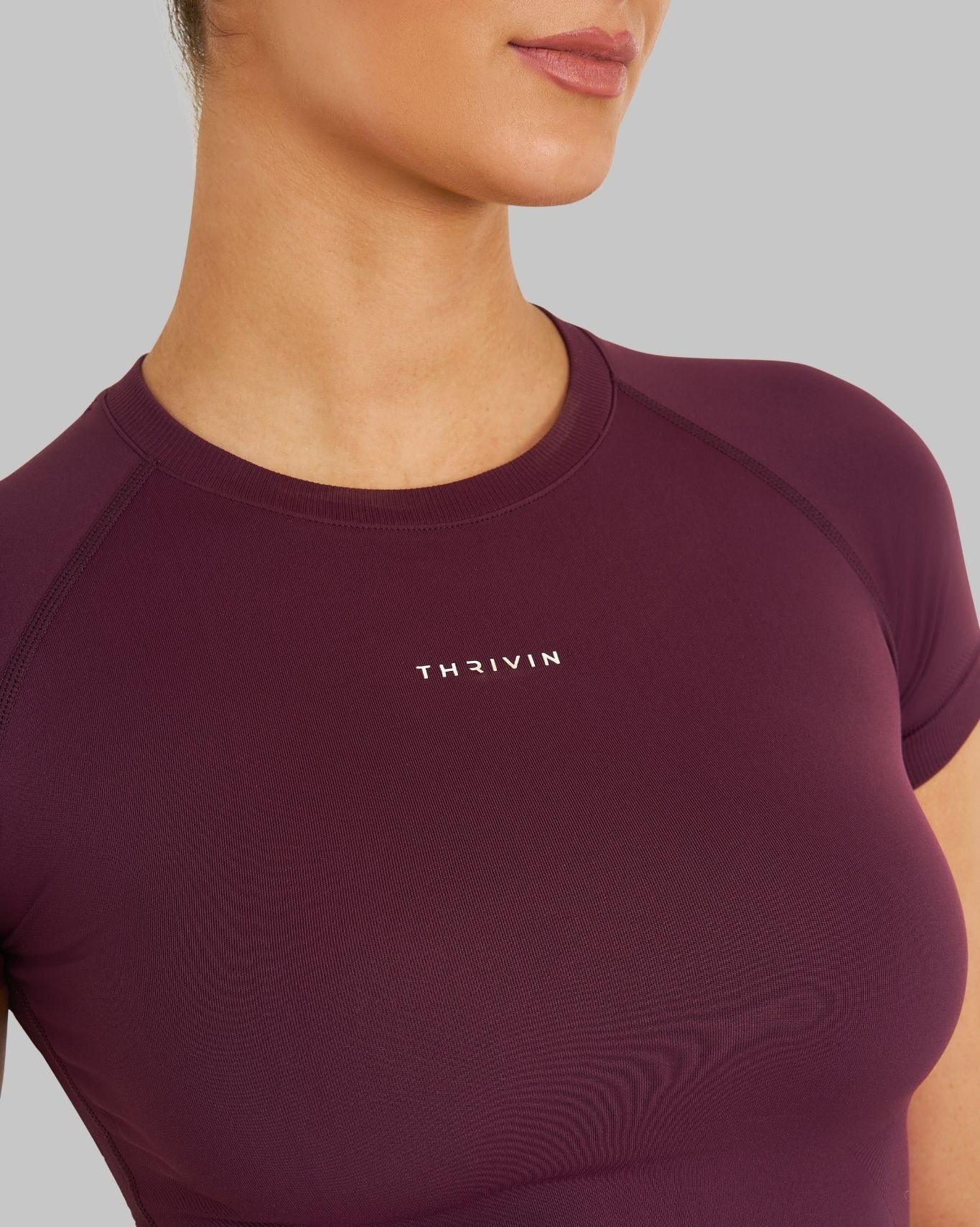 Elevate Compression T-shirt | Winter Plum