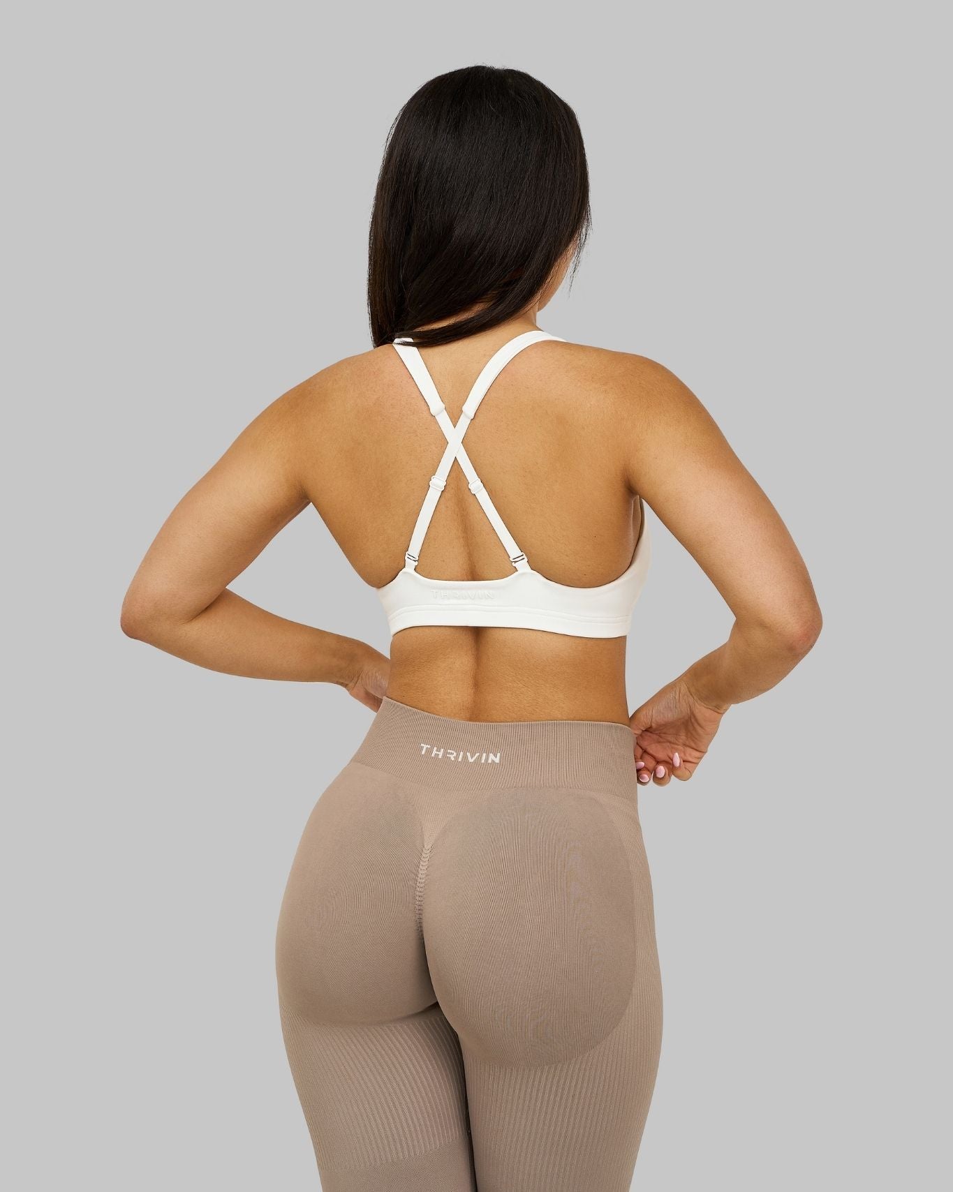 Elevate Medium Impact Bra | White