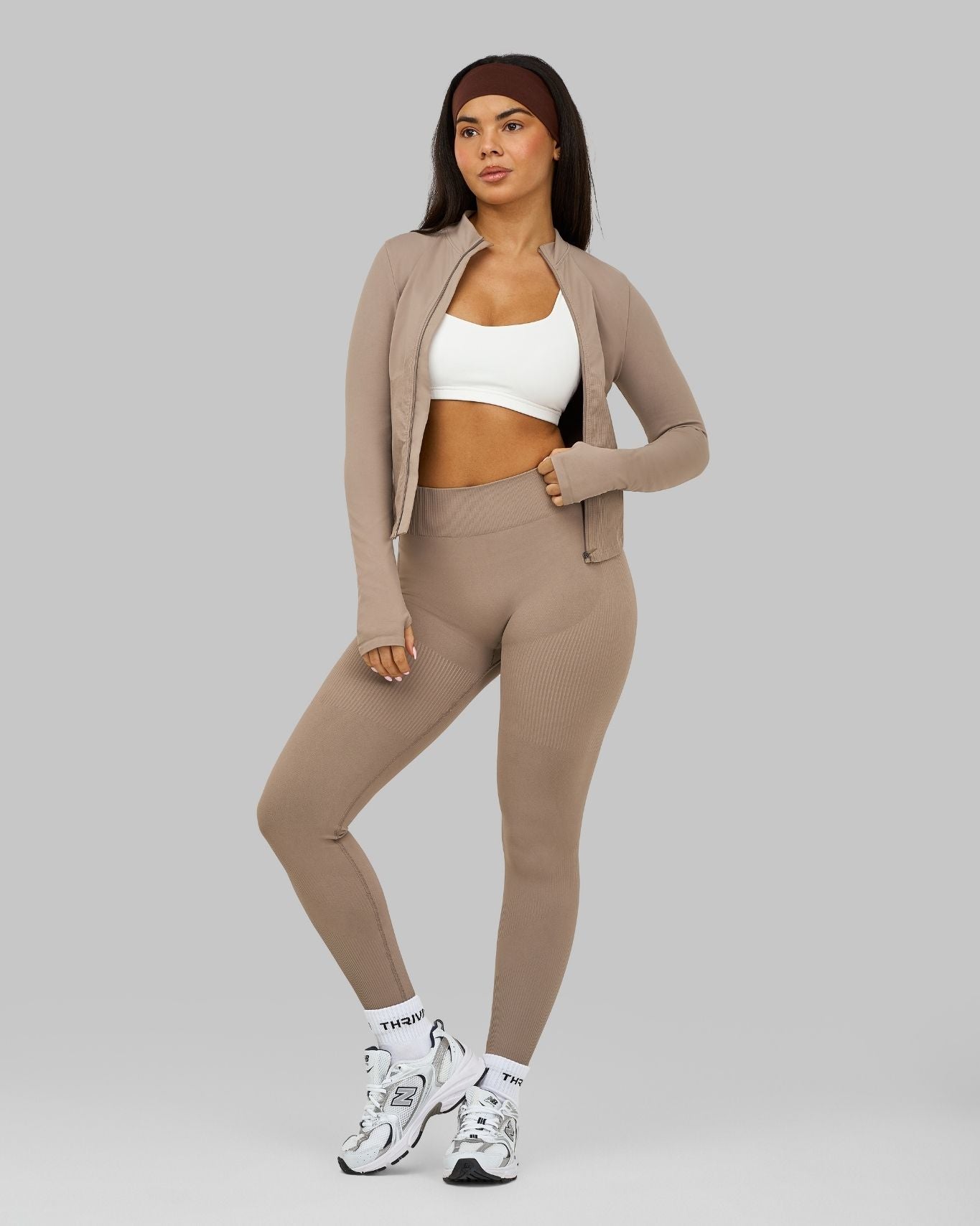 Elevate Medium Impact Bra | White