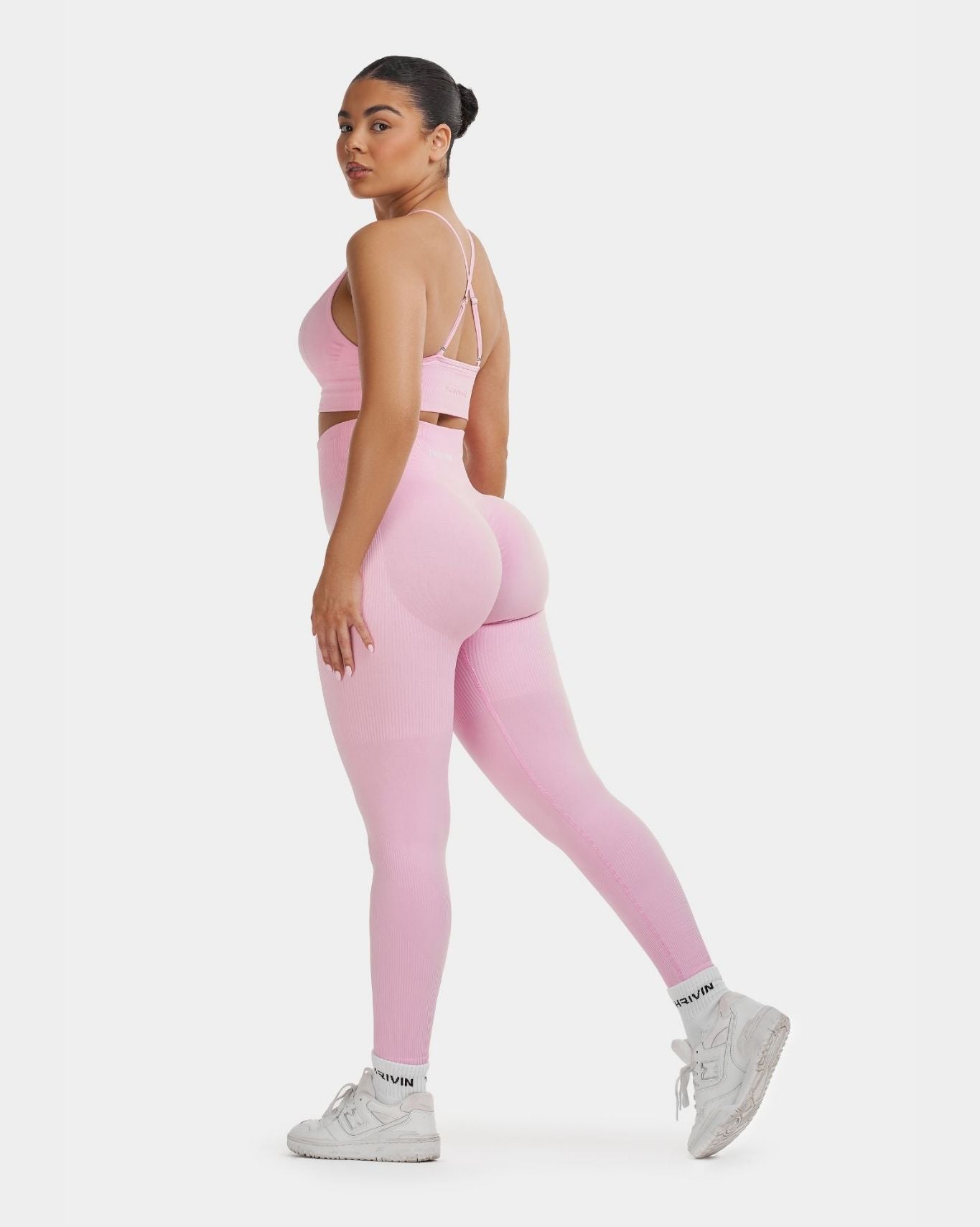 SculptV2 Ribbed Contour Leggings - Pilates Pink