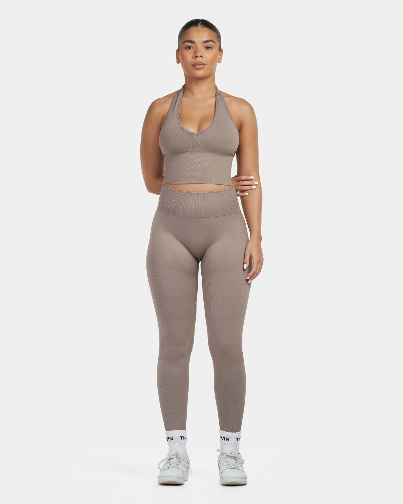 SculptV2 Ribbed Contour Leggings - Khaki