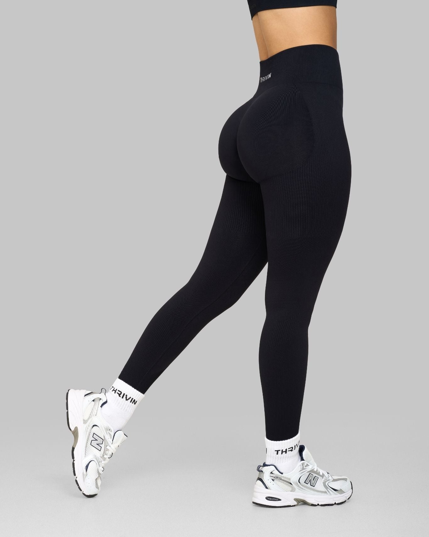 Alex is 5’5” and wears a size S.