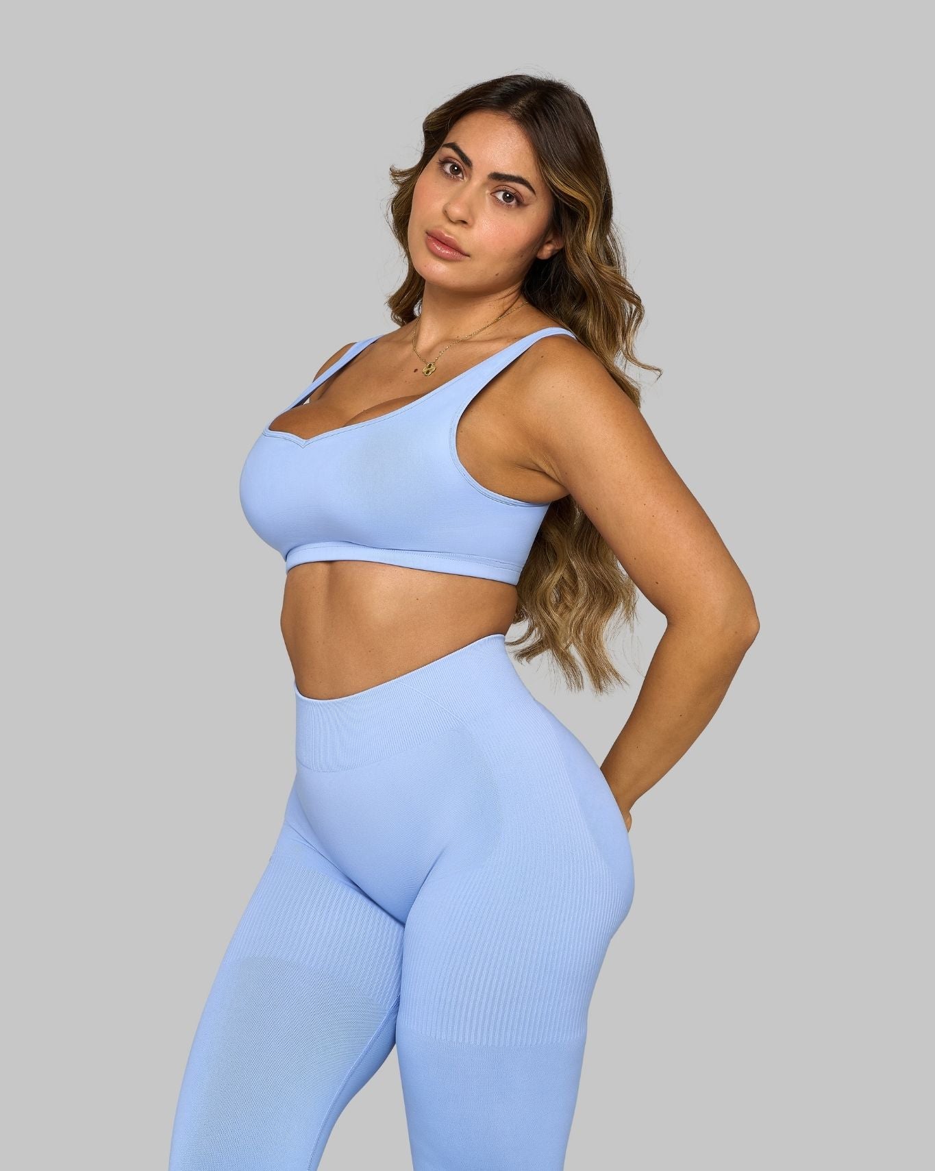 Elevate Medium Impact Bra | Glacier