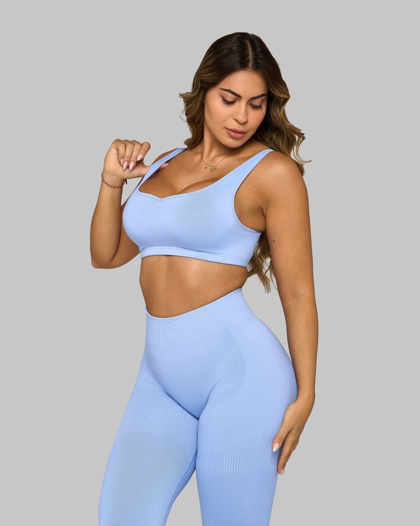 Elevate Medium Impact Bra | Glacier