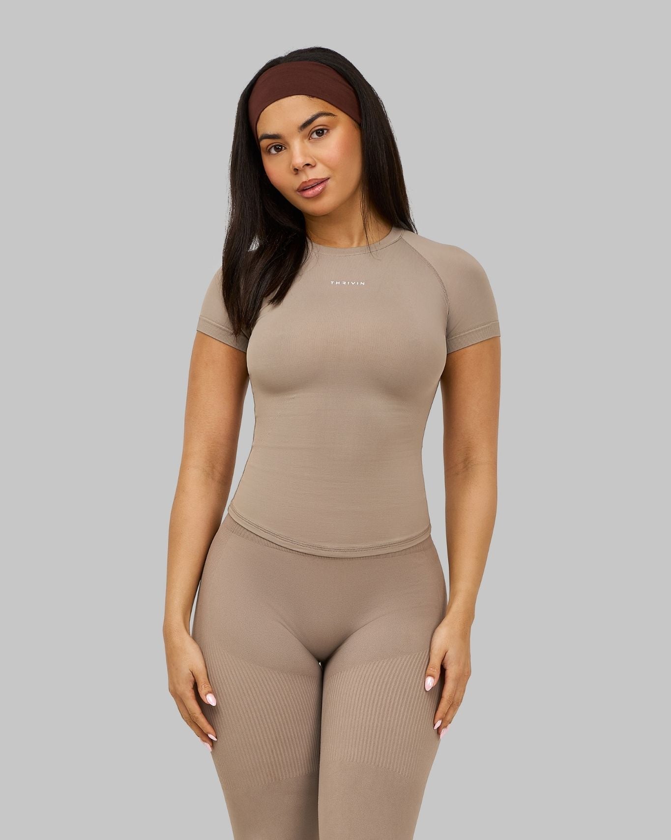 Elevate Compression T-shirt | Latte