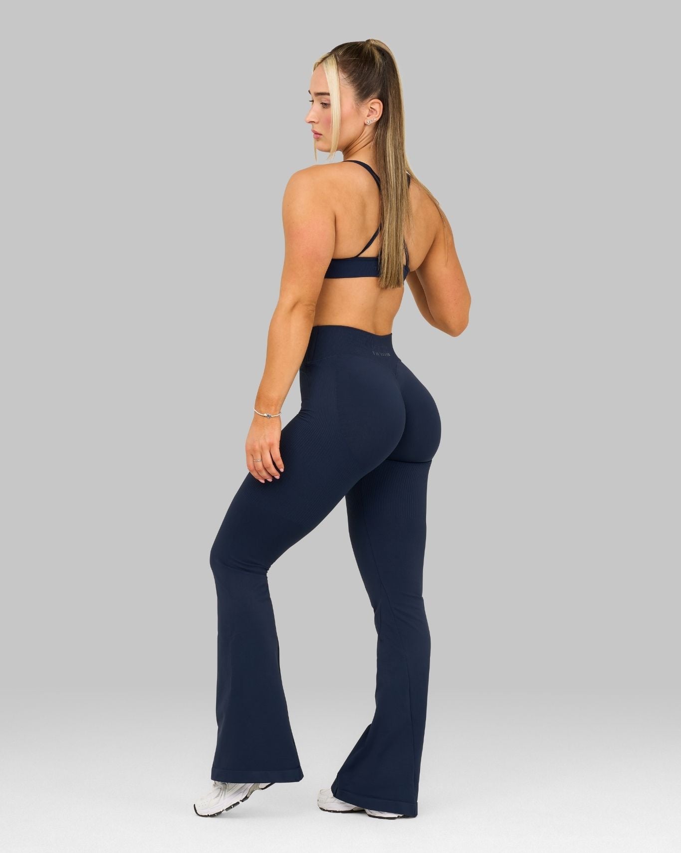 Elevate V-Waist Flared Legging | Midnight Navy
