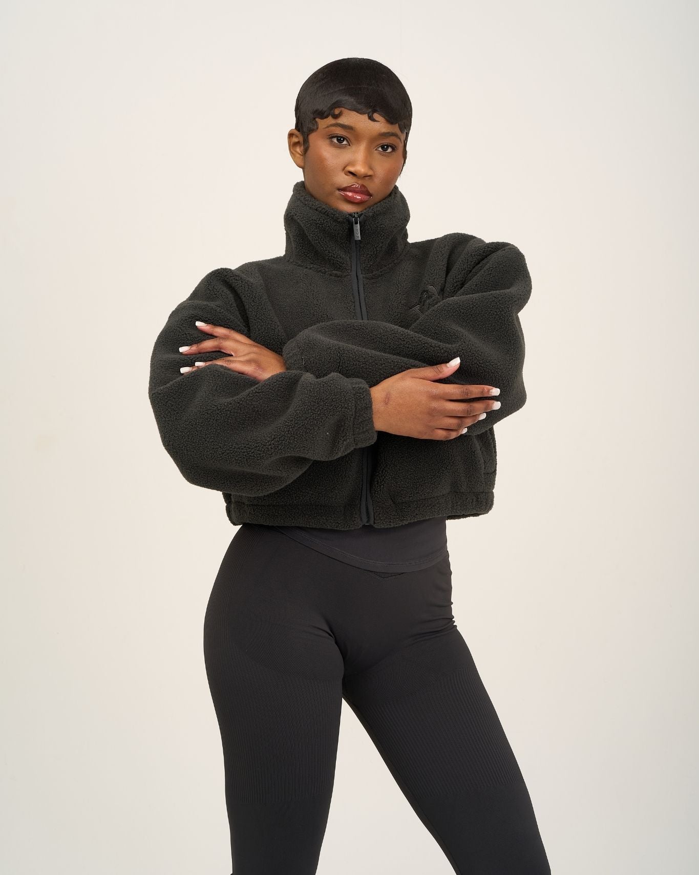 Essential Teddy Fleece Jacket | Charcoal Grey