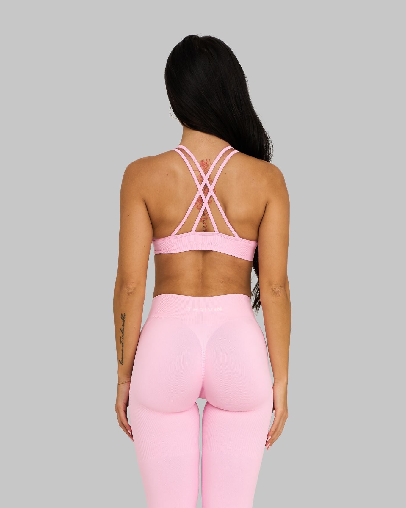 Elevate V-Neck Sculpt Seamless Bra | Candy Pink