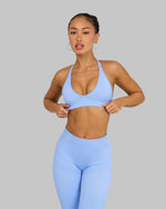 Elevate V-Neck Sculpt Seamless Bra | Glacier