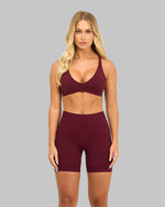 Elevate V-Neck Sculpt Seamless Bra | Cranberry