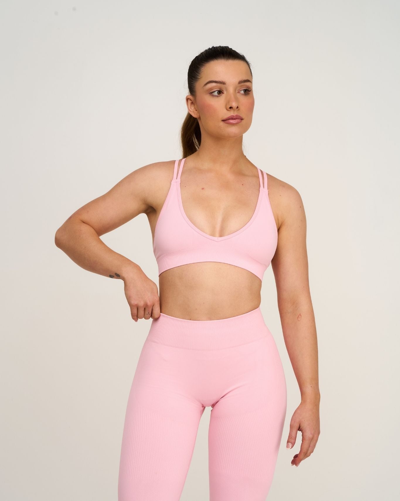 Elevate™ Sculpting Seamless High Apex Bra | Cotton Pink