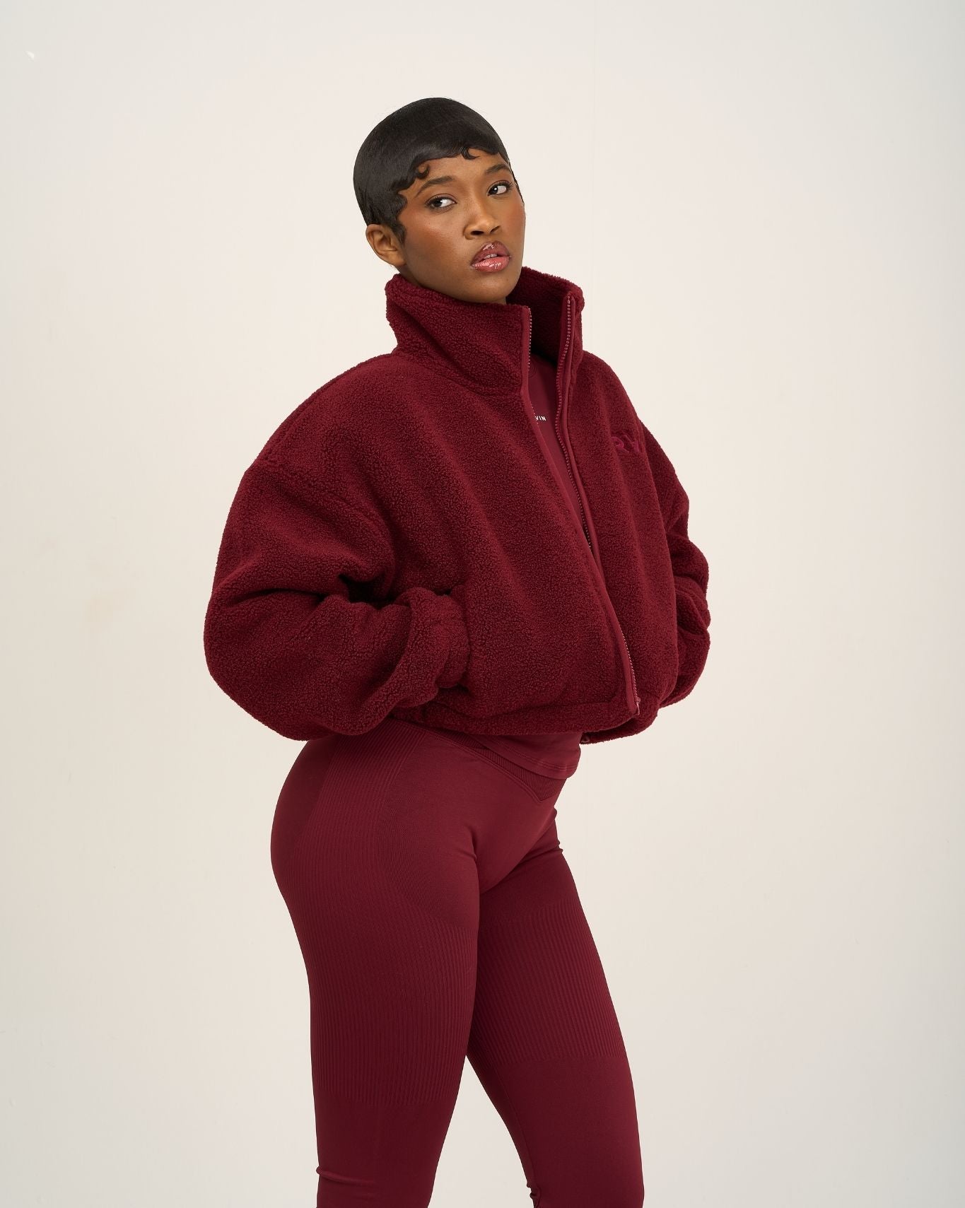 Essential Teddy Fleece Jacket | Fine Wine