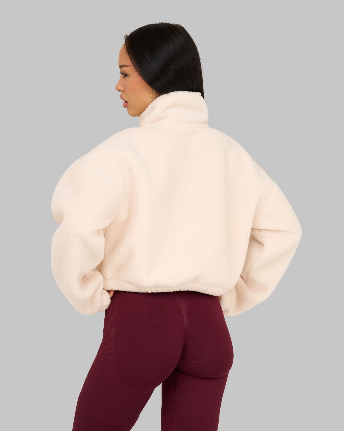 Essential Teddy Fleece Jacket | White