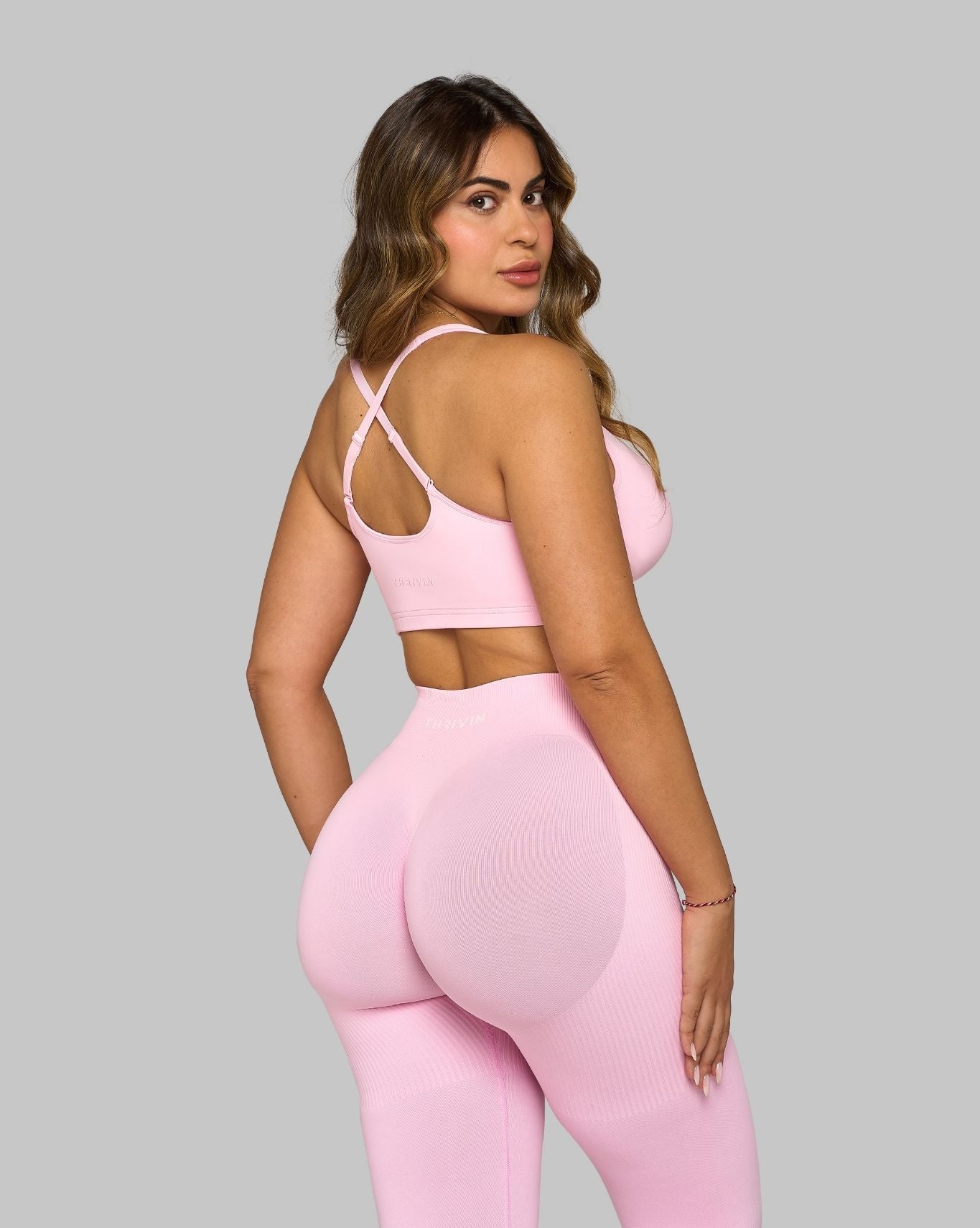 Elevate Medium Impact Bra | Candy Pink