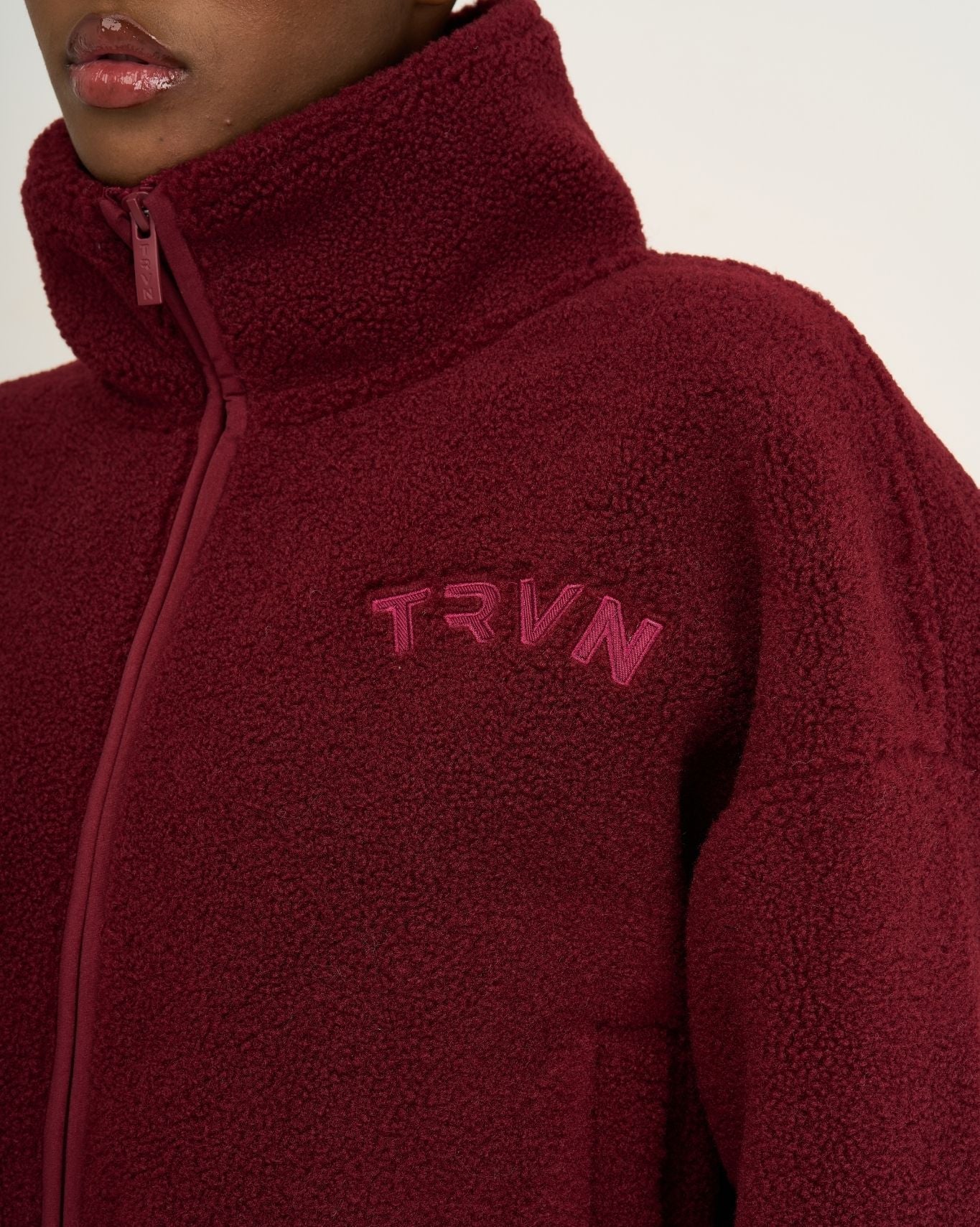 Essential Teddy Fleece Jacket | Fine Wine