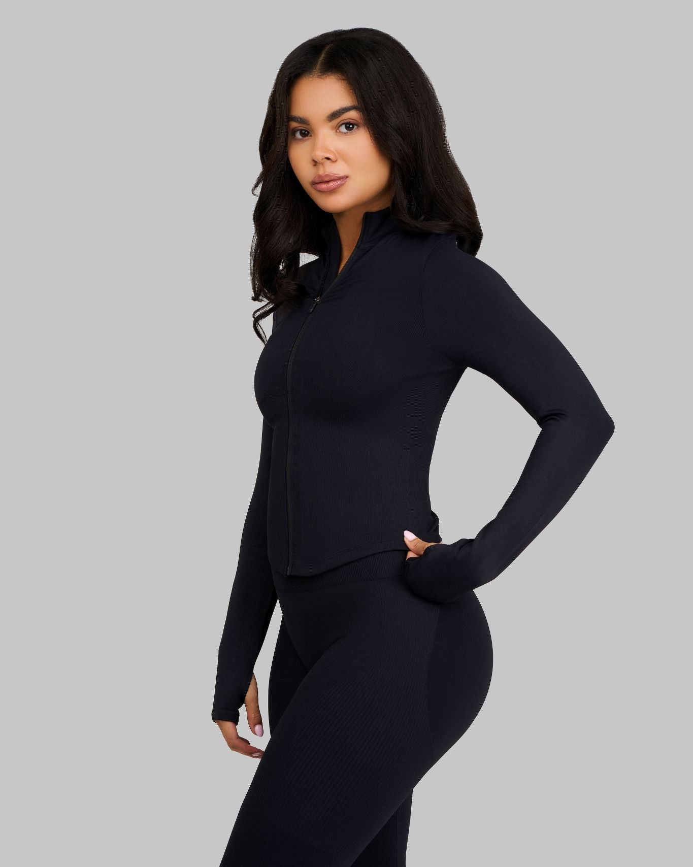 Elevate Sculpt Shapewear Jacket | Night Black