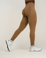 Elevate™ Ribbed Mid-Waisted Contour Leggings | Toffee