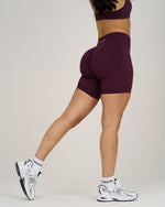 Elevate Ribbed Contour Shorts  | Winter Plum