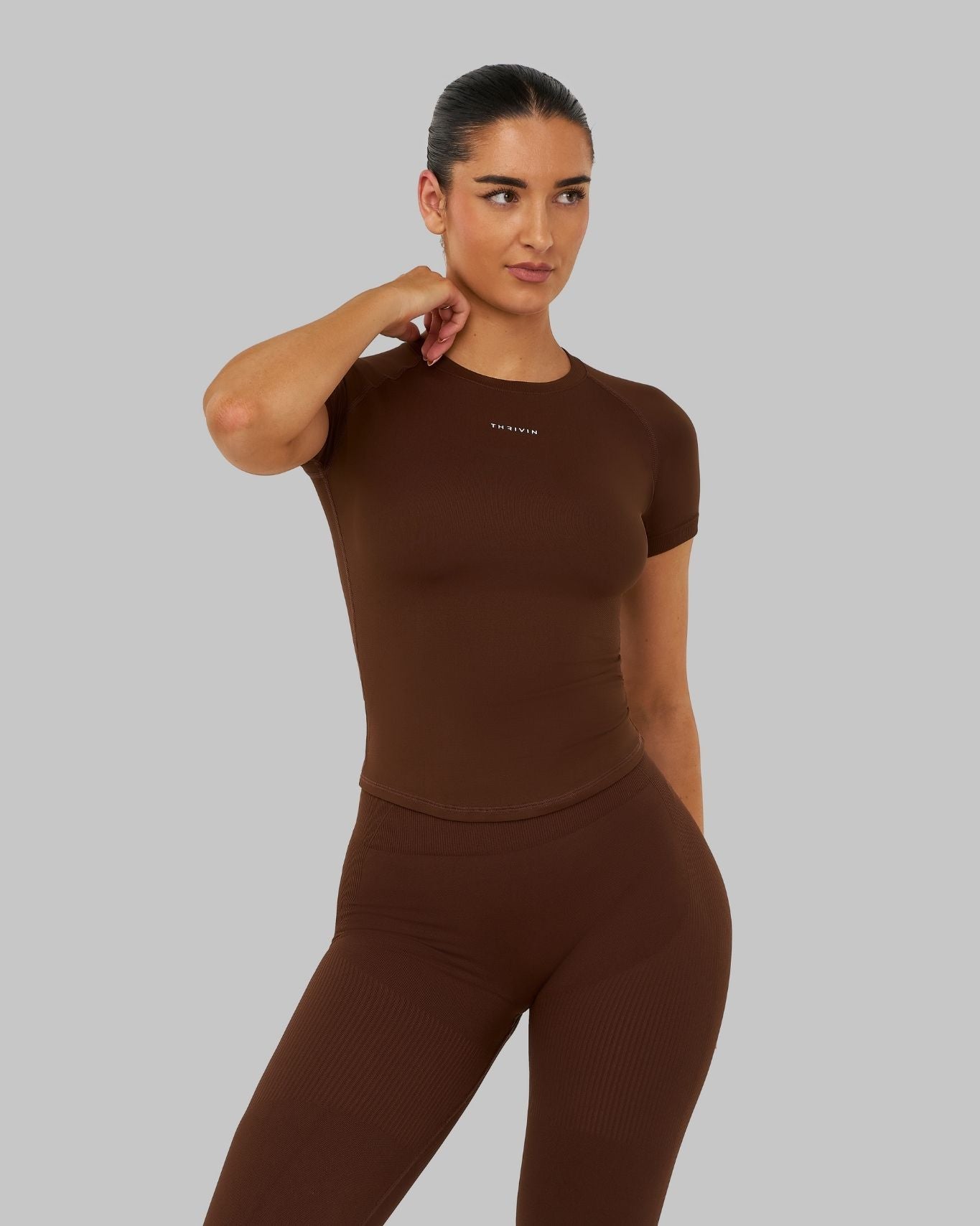 Elevate Compression T-shirt | Bourbon Brown