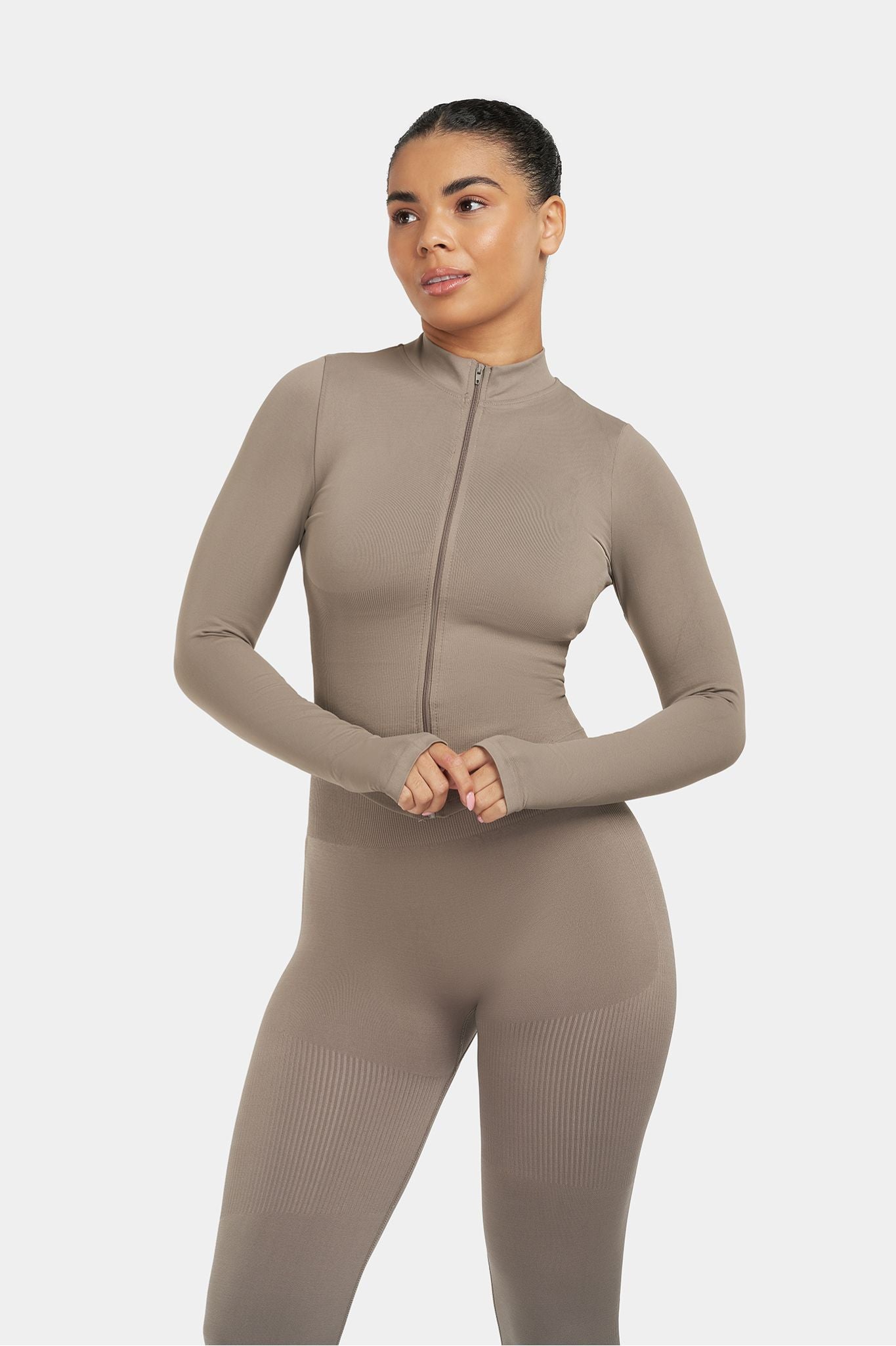 SculptV2 Ribbed Contour Leggings - Khaki