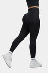 Sculptv2 Ribbed Contour Leggings - Pure Black