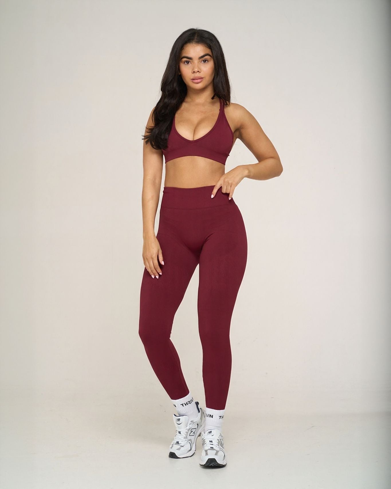 Elevate Ribbed Contour Shorts | Fine Wine