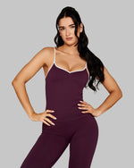 Outline Sweetheart Tanktop | Winter Plum