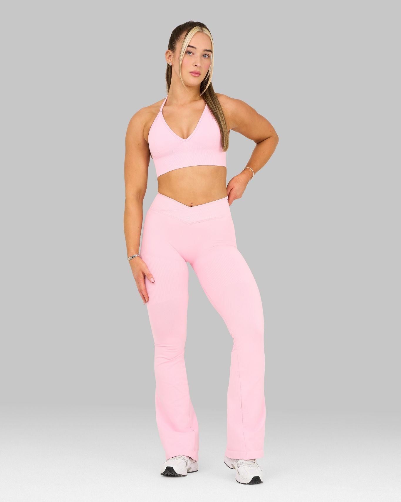 Elevate V-Waist Flared Legging | Candy Pink