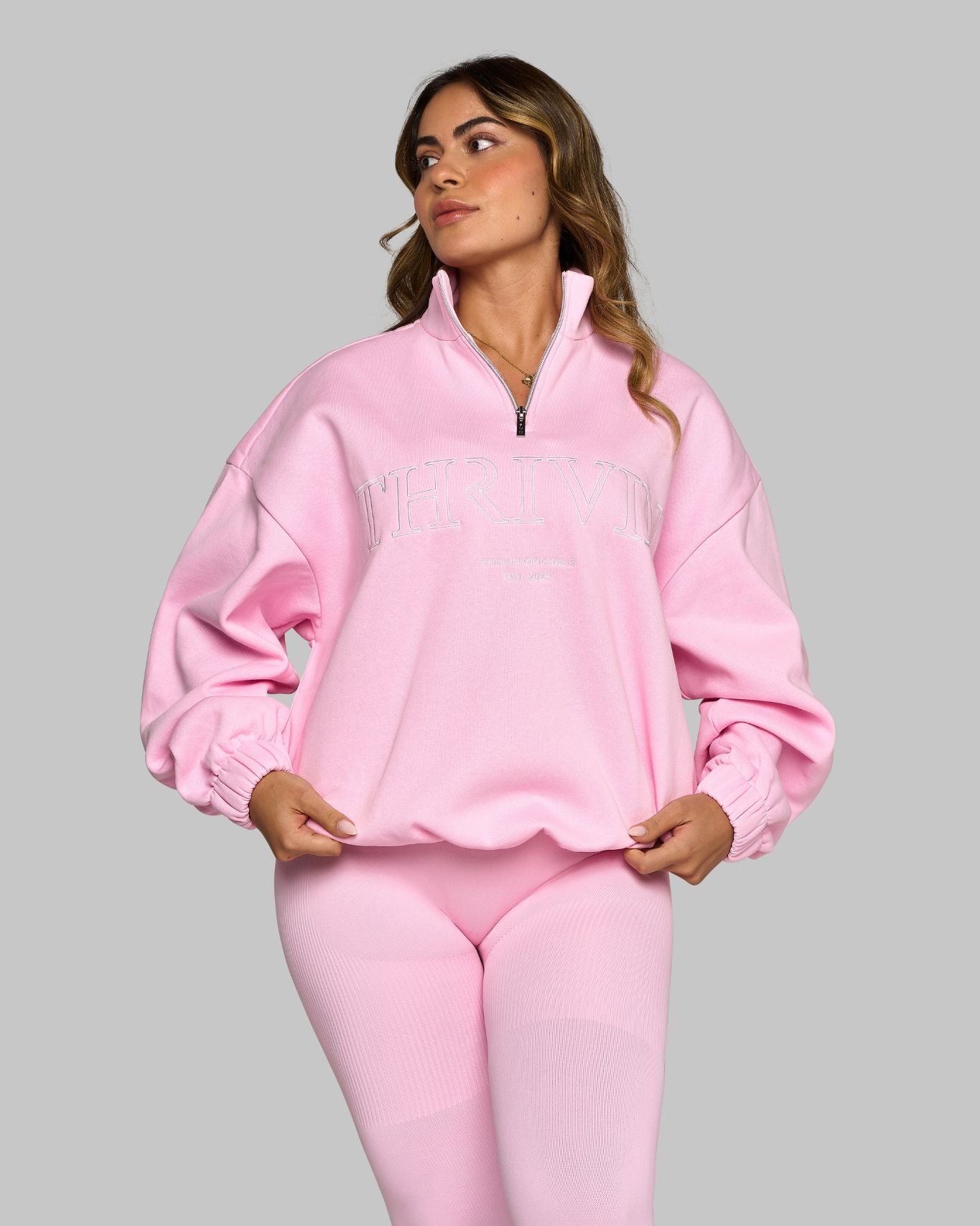 Chiara Original Halfzipper Sweater | Candy Pink